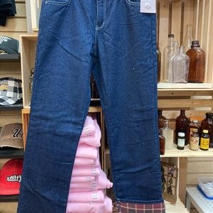 Womens Size 10 Tall Flannel Dickie Jeans